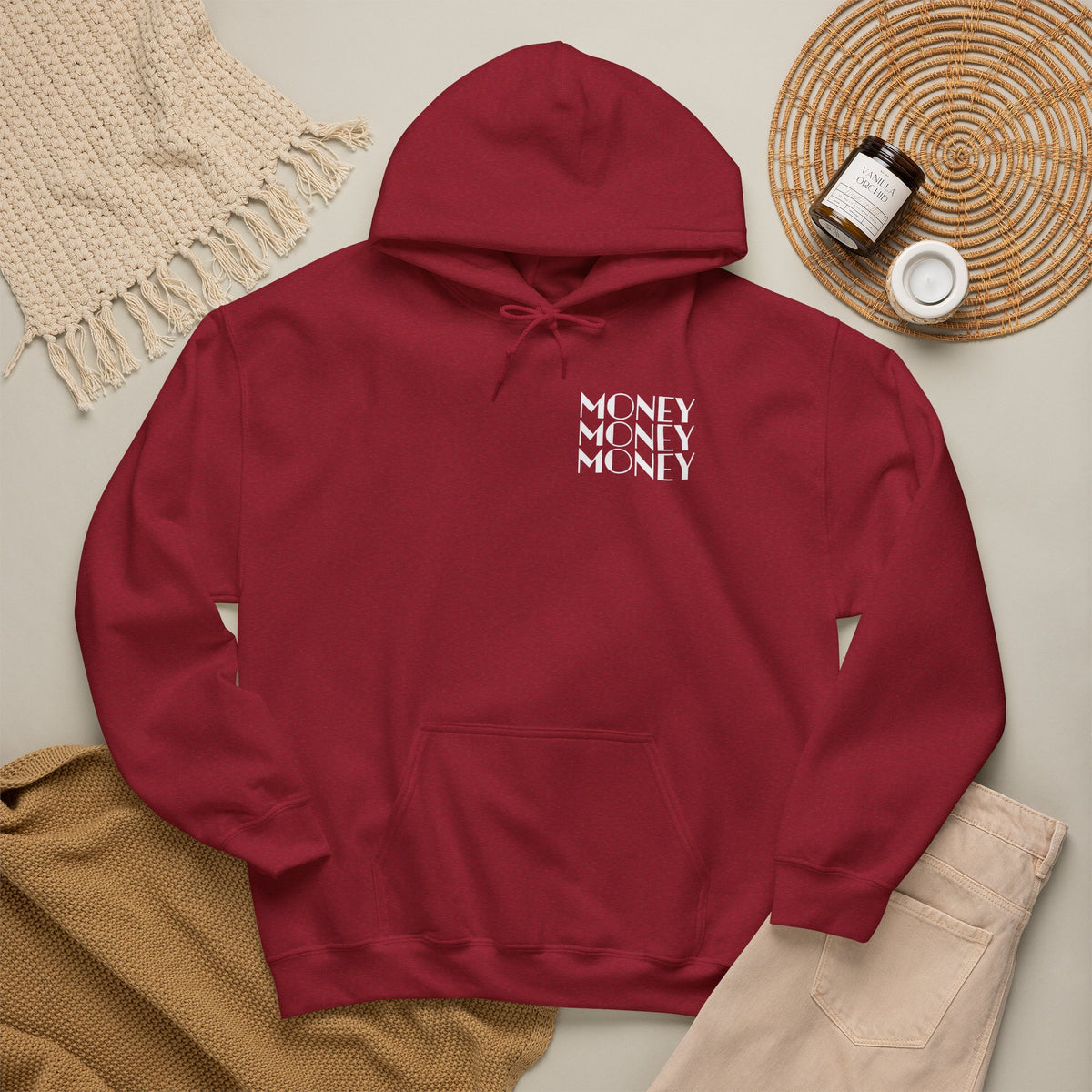 "Money Ain't Everything" Unisex College Hoodie - Broke & Dreamin' Hoodies