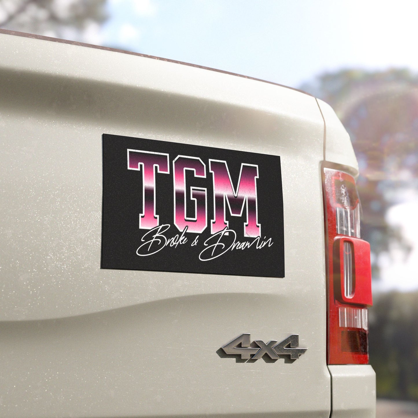 “TGM Vice City” Car Magnet - Broke & Dreamin' Magnets