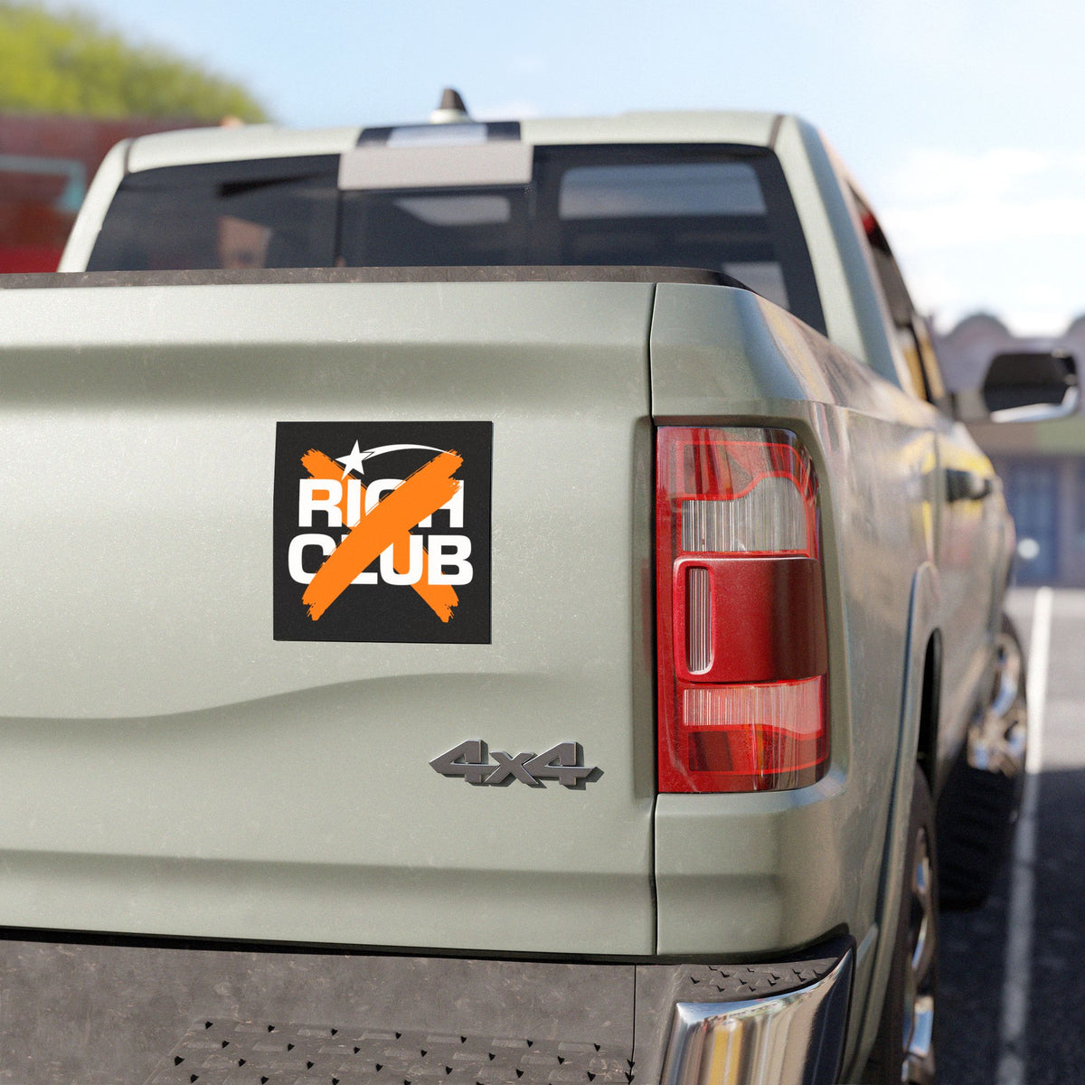 "Rich Club” Orange Logo Car Magnet - Broke & Dreamin' Magnets