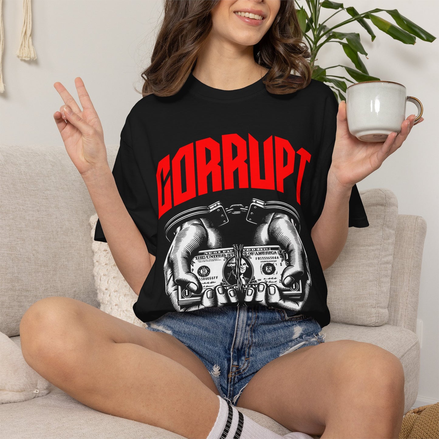“Corrupt” Unisex T-Shirt - Broke & Dreamin' T-Shirts