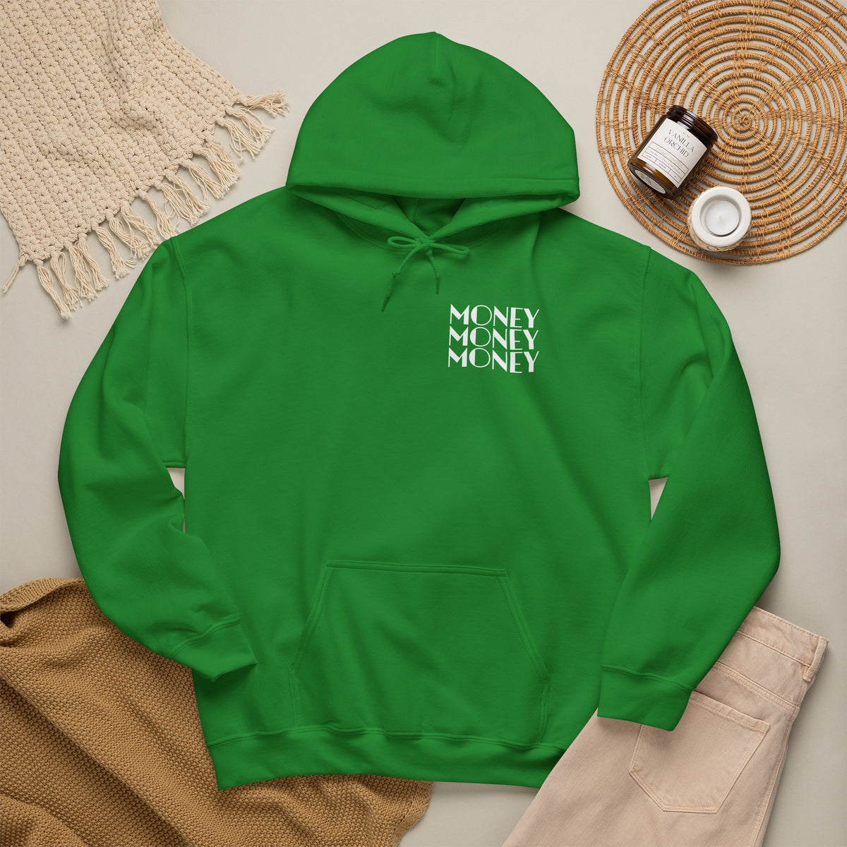 "Money Ain't Everything" Unisex College Hoodie - Broke & Dreamin' Hoodies