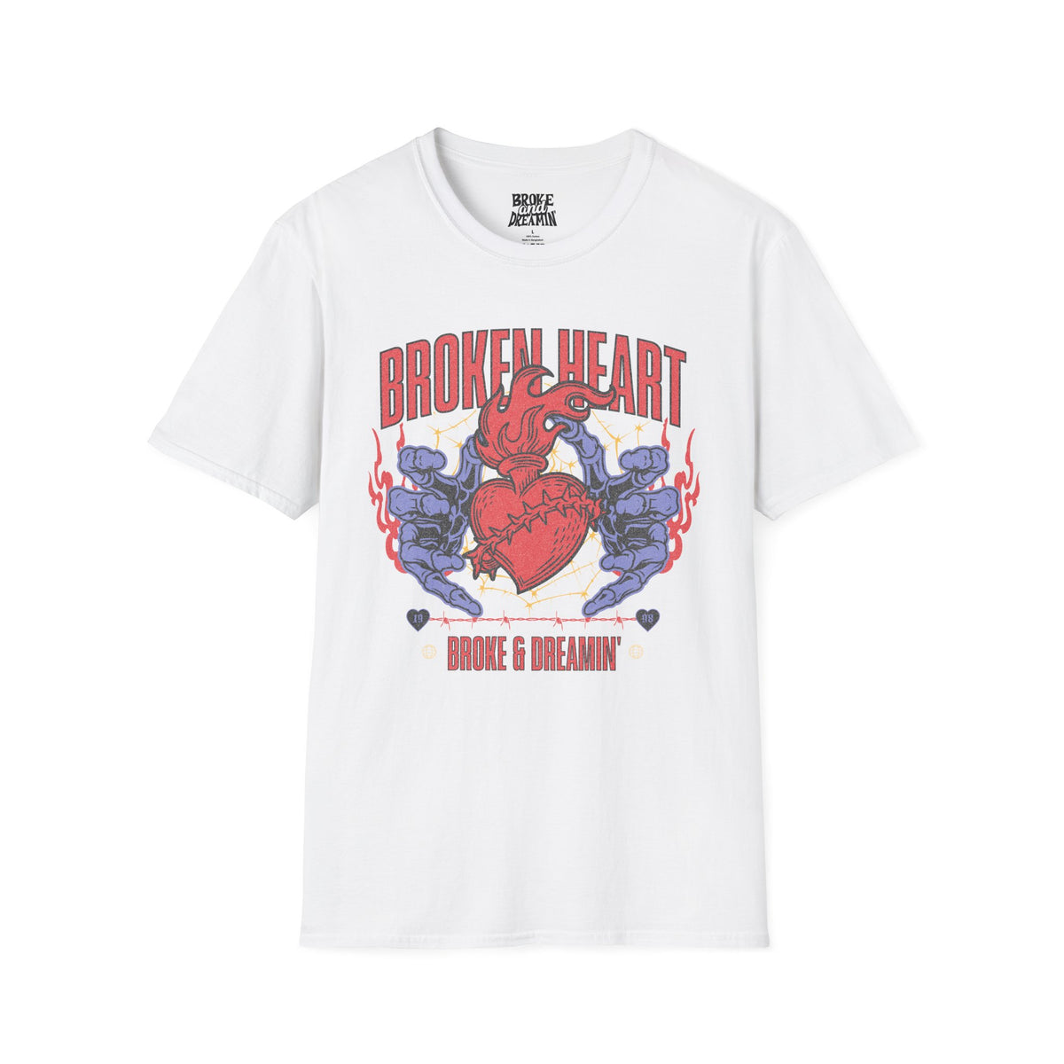“Broken Heart” Unisex T-Shirt - Broke & Dreamin' T-Shirts