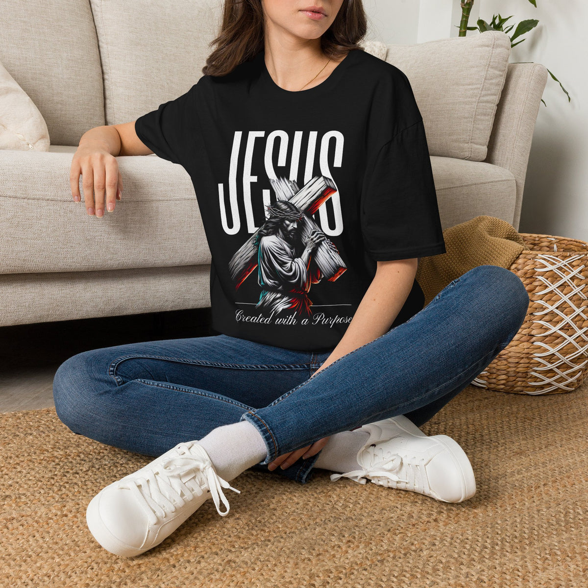"Created With Purpose” Unisex T-Shirt - Broke & Dreamin' T-Shirts