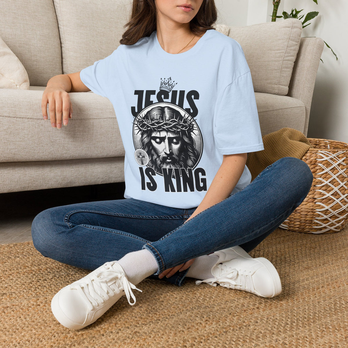 "Jesus Is King” Unisex T-Shirt - Broke & Dreamin' T-Shirts