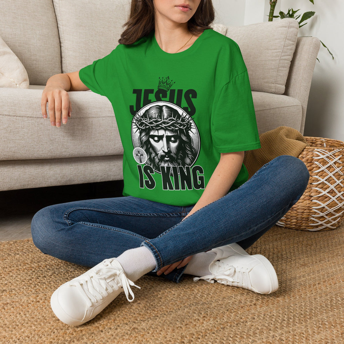 "Jesus Is King” Unisex T-Shirt - Broke & Dreamin' T-Shirts
