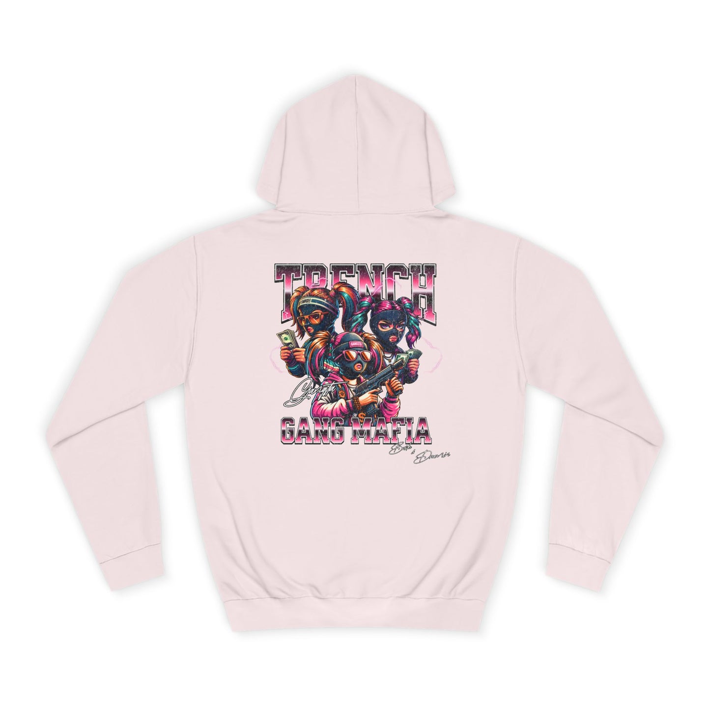 "TGM Vice City" Unisex College Hoodie - Broke & Dreamin' Hoodies
