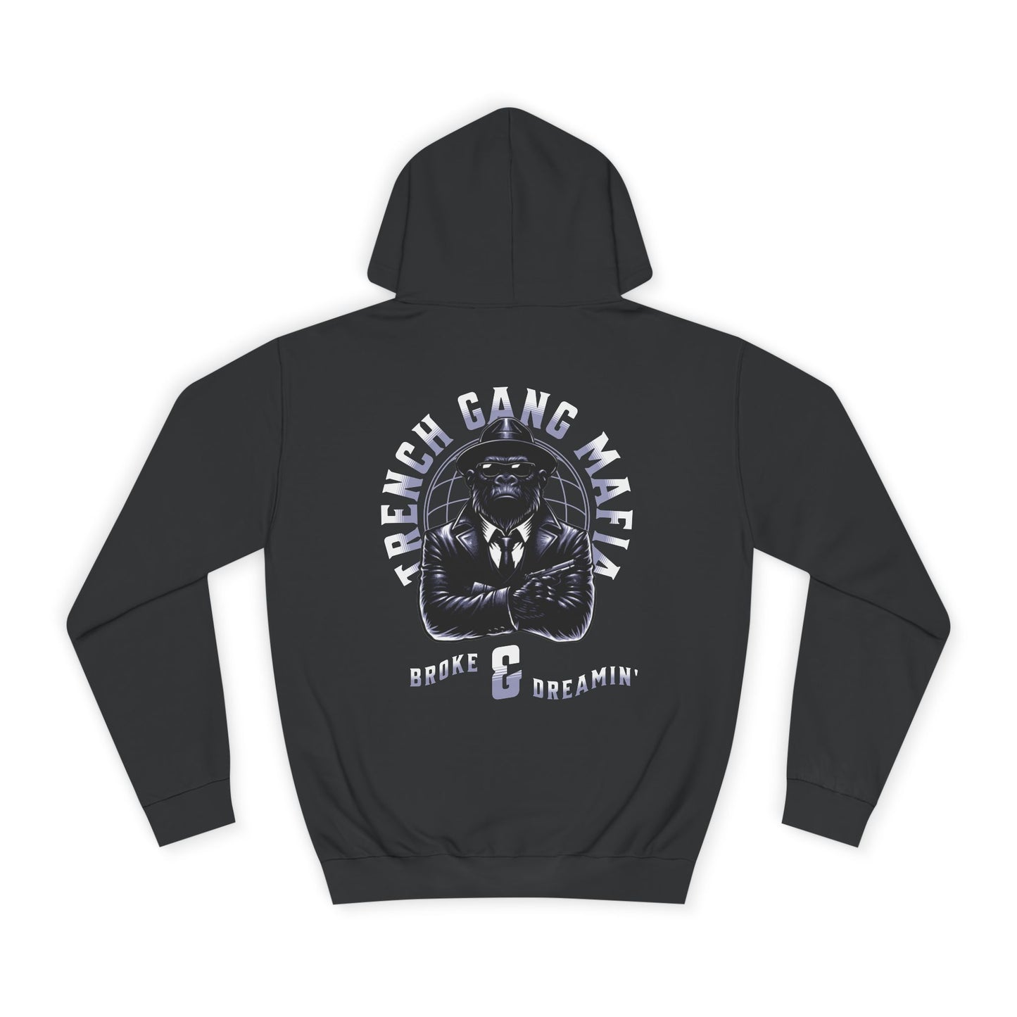 "TGM Ape" Unisex College Hoodie - Broke & Dreamin' Hoodies