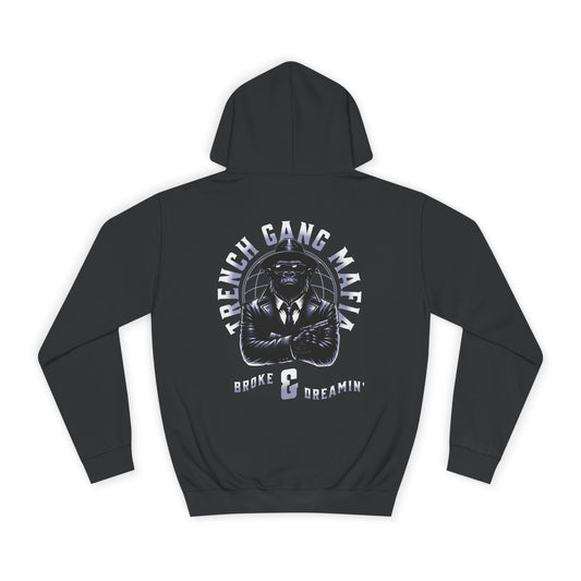 "TGM Ape" Unisex College Hoodie - Broke & Dreamin' Hoodies